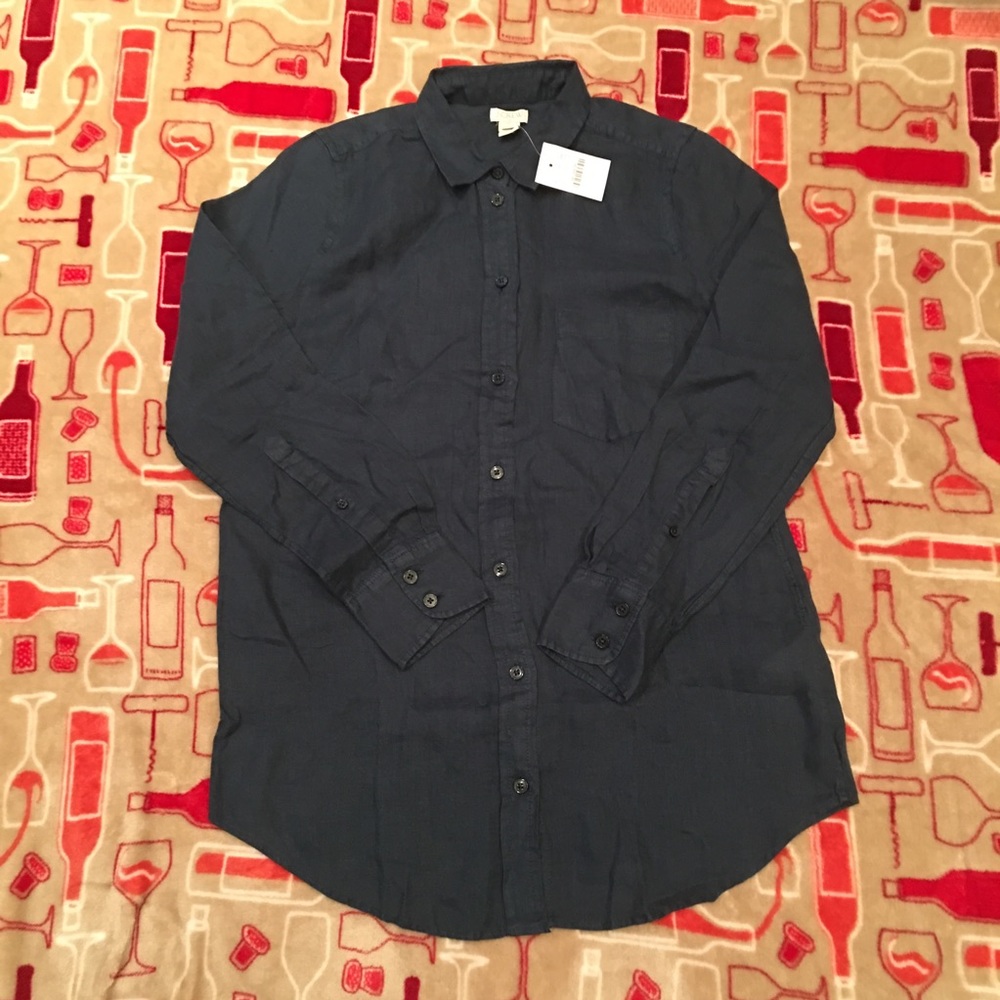 J.Crew Boyfriend Button Up XS